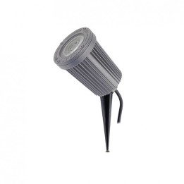 Proyector piqueta tilt TIR IP66 GU10 LED Bulb 5W 345lm CRI80 3000K 36º Gris CRISTHER 319A-L2105A-03