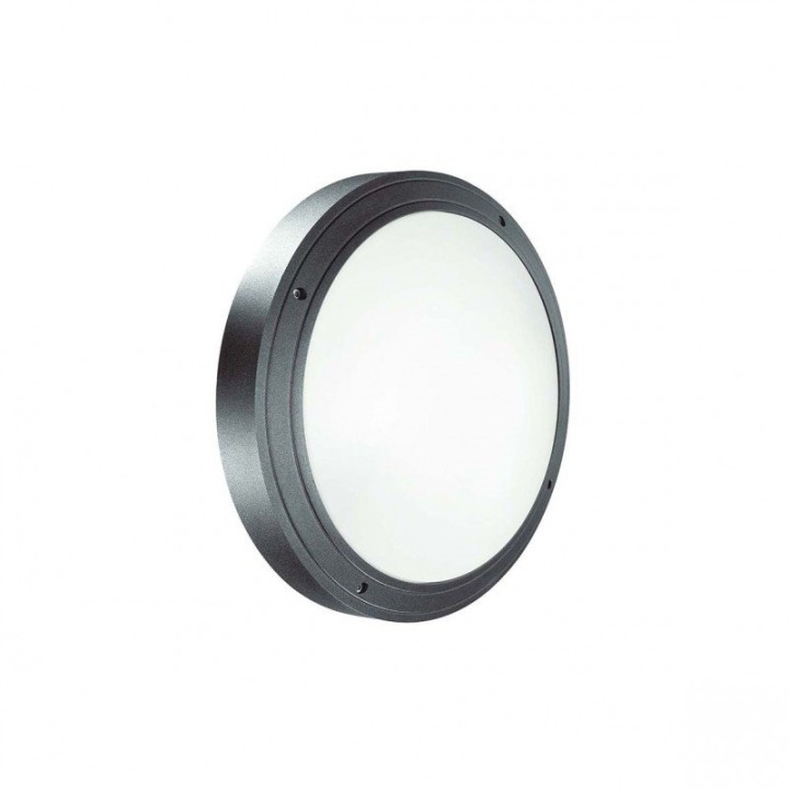 Aplique/Plafón DAIRA Emergency IP65 LED SMD 29W 3830lm CRI80 3000K 120º Antracita CRISTHER 575A-L0129R-04