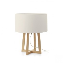 Sobremesa KARA E27 40W Madera haya EXO 703B-G05X1A-50
