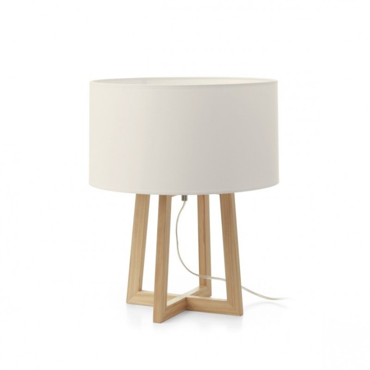 Sobremesa KARA E27 40W Madera haya EXO 703B-G05X1A-50
