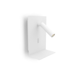 Aplique lector tilt BALTIC LED SMD 3W 251lm CRI80 3000K USB A-USB C Blanco EXO 727G-L0103B-01