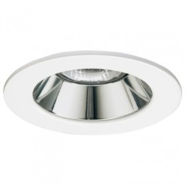 Empotrable techo SILVER Fixed Round IP30 GU10 50W Blanco INDELUZ 737A-G21X1B-01