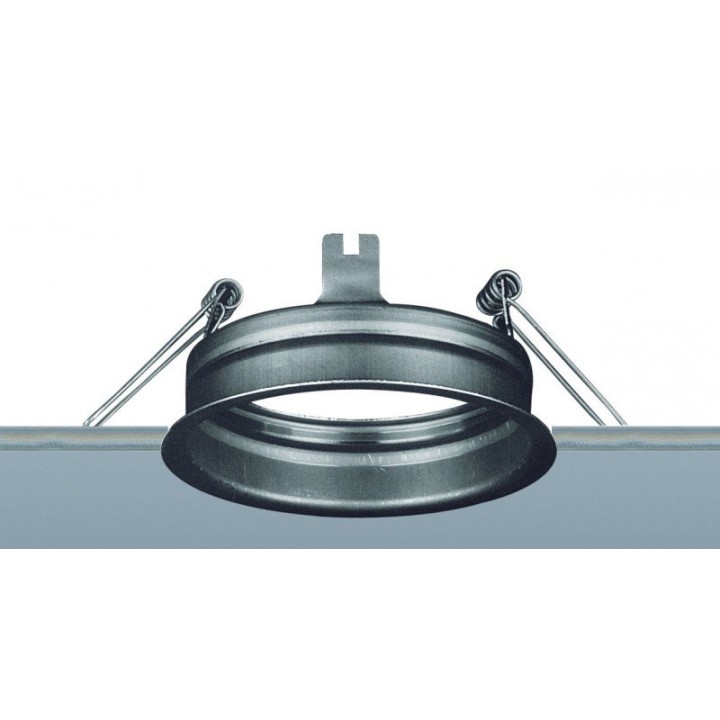 Empotrable techo SILVER Fixed Round IP30 GU10 50W Blanco INDELUZ 737A-G21X1B-01
