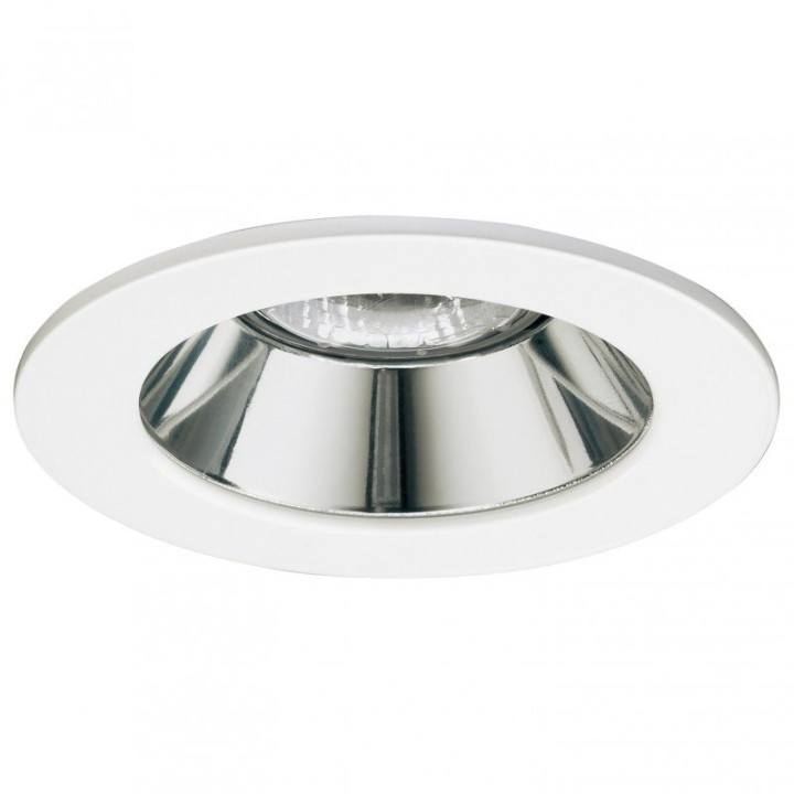 Empotrable techo SILVER Fixed Round IP30 GU5.3 50W Blanco INDELUZ 737A-G23X1D-01