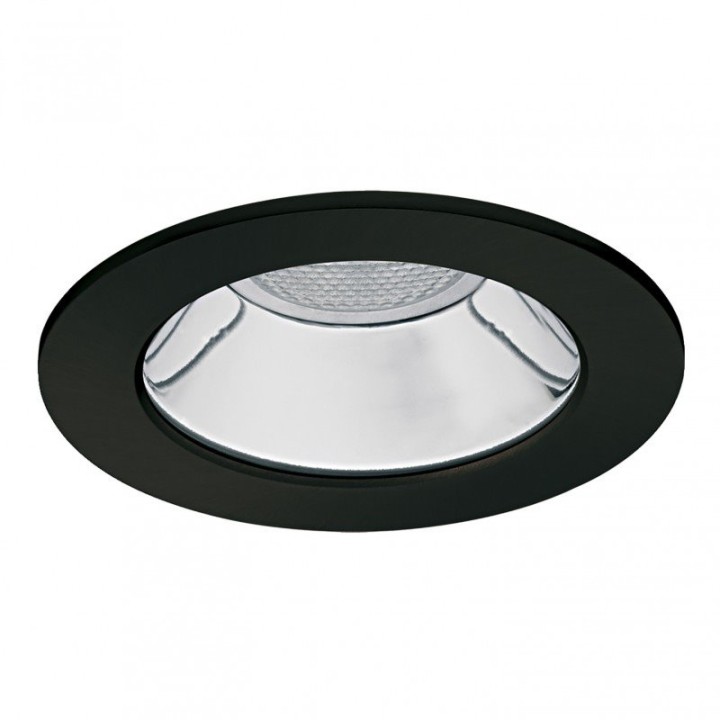 Empotrable techo SILVER Fixed Round IP30 GU5.3 50W Negro INDELUZ 737A-G23X1D-02