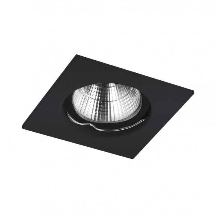 Empotrable techo NIX Fixed Square GU5.3 50W Negro INDELUZ 780B-G23X1D-02