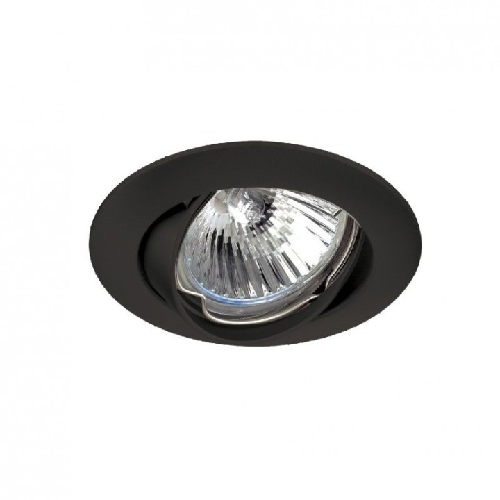 Empotrable techo tilt NIX Adjustable Round GU5.3 50W Negro INDELUZ 780E-G23X1D-02