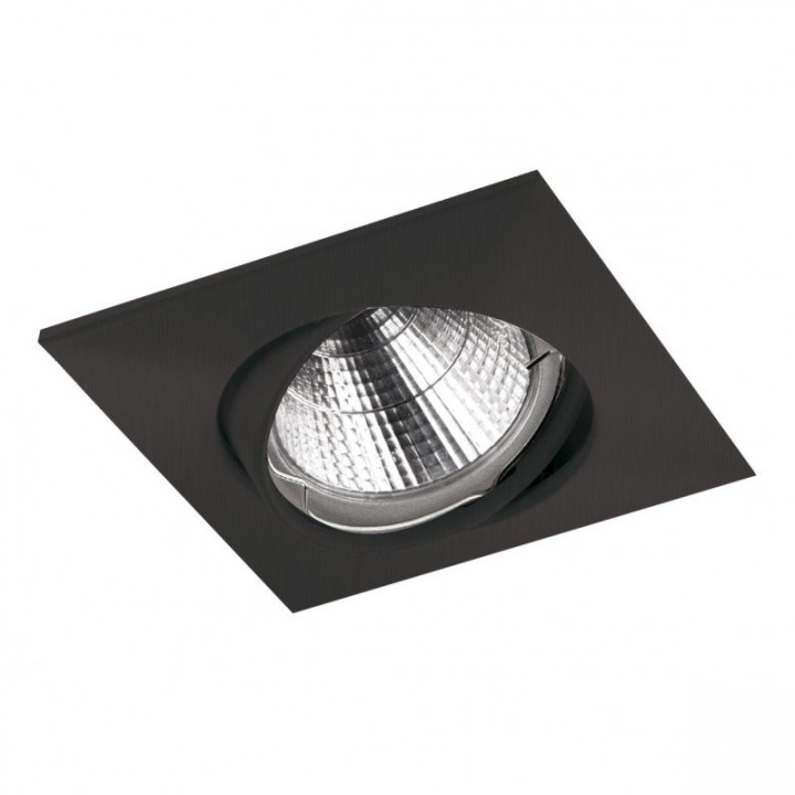 Empotrable techo tilt NIX Adjustable Square GU5.3 50W Negro INDELUZ 780F-G23X1D-02