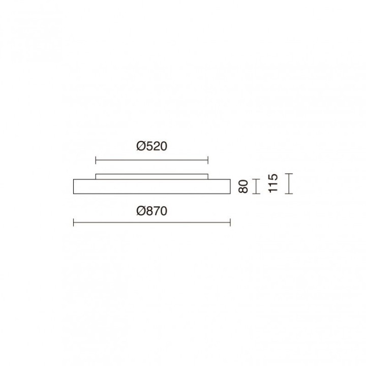 Adosado BILOG Large LED SMD 96W 9108lm CRI80 4000K 110º Negro INDELUZ 801B-L33A3B-02