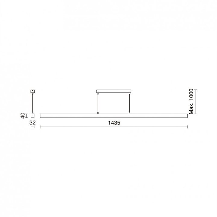 Suspensión SIGMA Dali LED SMD 57W 6948lm CRI90 2700K 48º Gris INDELUZ 809B-L38RDB-03