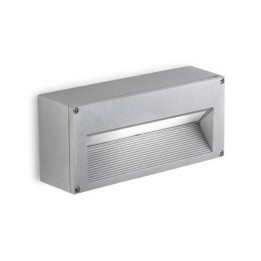 Apliques para Exterior MICENAS-1 Aluminio Gris