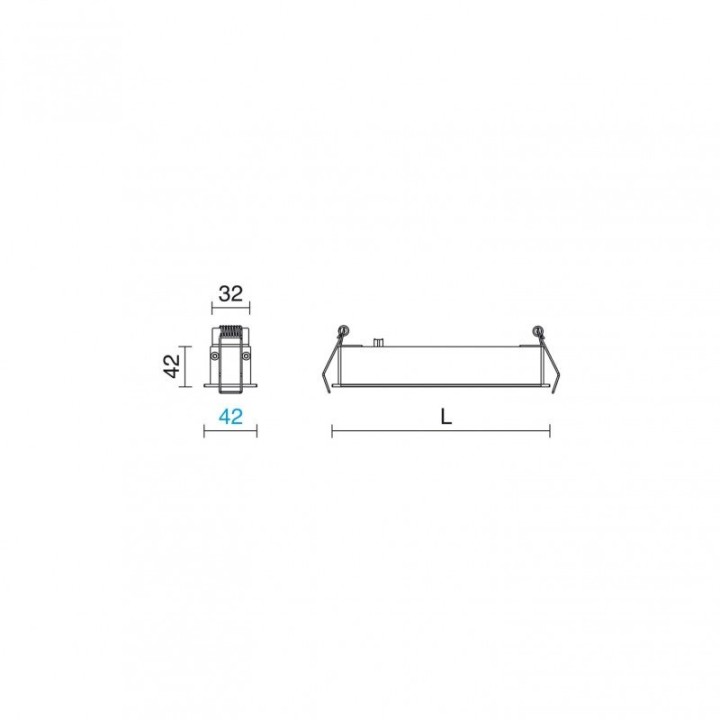Empotrable techo SIGMA Dali LED SMD 25W 3088lm CRI90 2700K 48º Blanco INDELUZ 809E-L38RDB-01