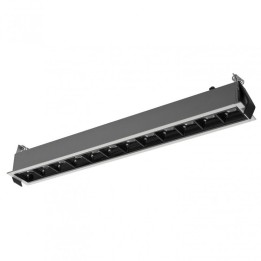 Empotrable techo SIGMA Dali LED SMD 25W 3088lm CRI90 2700K 48º Gris INDELUZ 809E-L38RDB-03
