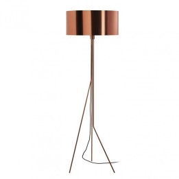 Pie de salón DIAGONAL E27 13W Cobre Cobre sintético EXO 855A-G05X1A-37-SM