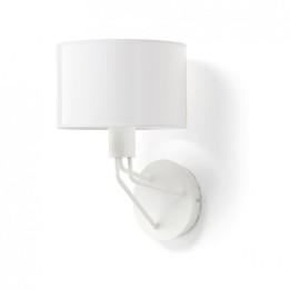 Aplique DIAGONAL E27 13W Blanco Blanco sintético EXO 855E-G05X1A-01-SA