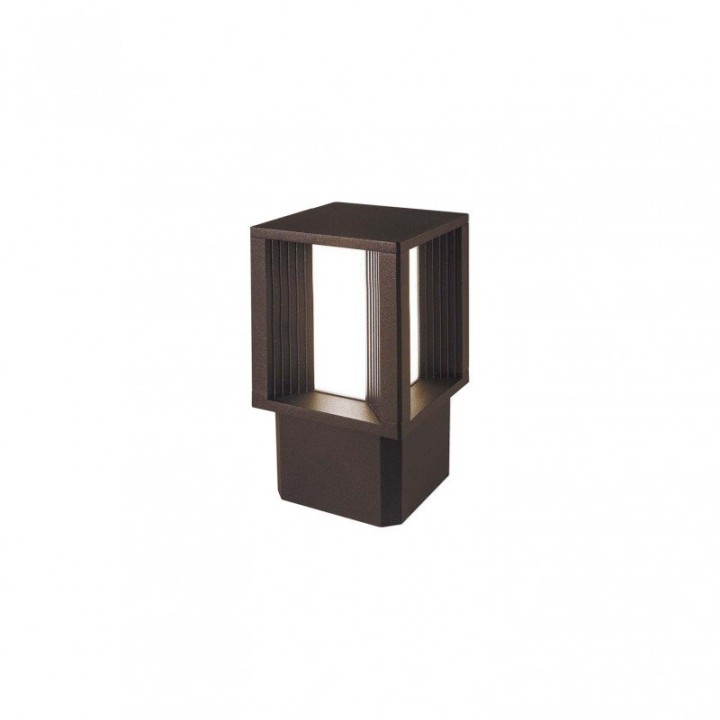 Baliza AURA IP65 LED SMD 14W 1760lm CRI80 3000K 120º 260mm Marrón óxido CRISTHER 932C-L3114B-90