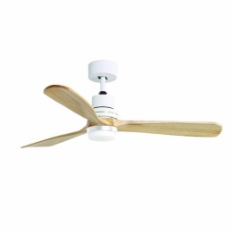 Ventilador BREEZE LED SMD 15W 1449lm-1600lm CRI80 3000K-6000K Blanco Madera Arce EXO 957B-WL3118B-01-57
