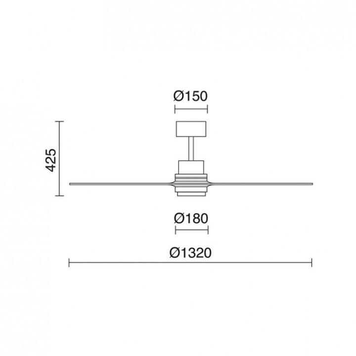 Ventilador BREEZE LED SMD 15W 1449lm-1600lm CRI80 3000K-6000K Blanco Madera Arce EXO 957B-WL3118B-01-57
