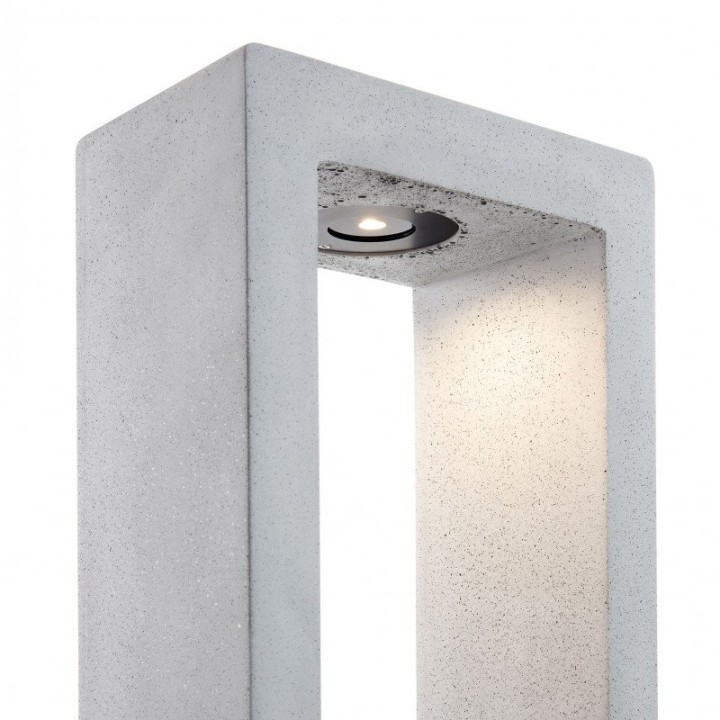 Baliza STONE IP65 LED COB 6W 400lm CRI80 3000K 180º 535mm Concrete natural CRISTHER 965F-L3106B-NN