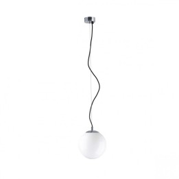 Suspensión OXY E27 40W ⌀250mm Cristal opalizado Cromo EXO 984B-G05X1A-32-27