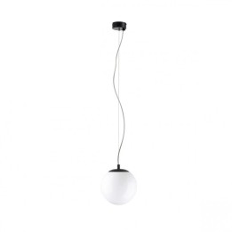 Suspensión OXY E27 60W ⌀400mm Cristal opalizado Negro EXO 984E-G05X1A-02-27