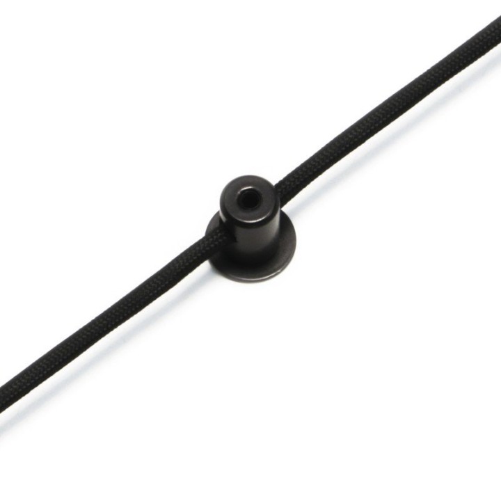 Suspensión OXY ZIG ZAG 40W ⌀300mm Cristal opalizado Negro EXO 984H-G05X1A-02-27