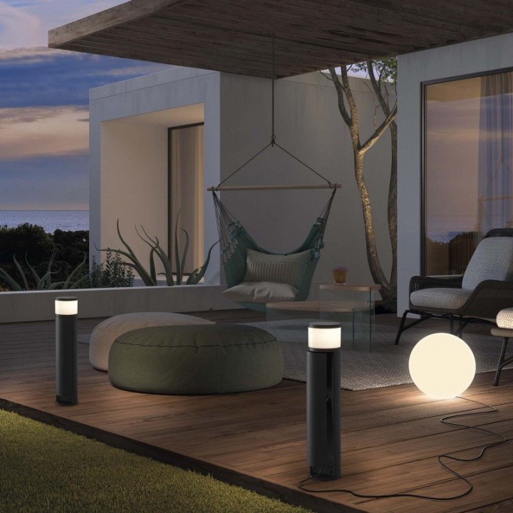 Baliza LUA IP44 G9 LED Bulb 2.50W 160lm CRI80 3000K 478mm Antracita DOPO 995A-H20X1A-04