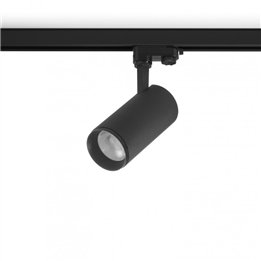 Proyector carril/superficie AMY LED COB 25W 2817lm CRI90 3000K 60º Negro INDELUZ 997A-L3925B60-02