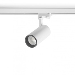 Proyector carril/superficie AMY LED COB 25W 2874lm CRI90 4000K 60º Blanco INDELUZ 997A-L4025B60-01
