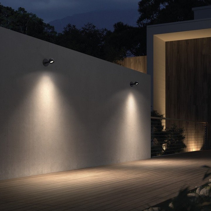 Proyector superficie tilt GIBSON IP65 LED SMD 10W 1110lm CRI80 3000K 60º Negro CRISTHER 998B-L3110E-02