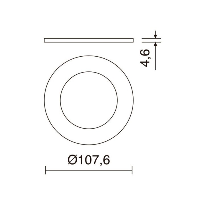 Embellecedor KRAO Round M Negro INDELUZ A13C-1036-02