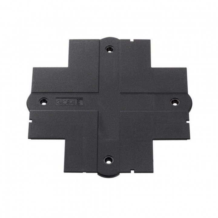 Tapa cruz carril emp. DALI TRACK Negro INDELUZ A61L-786-02