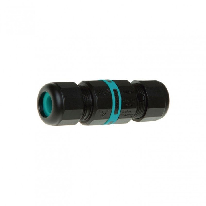 Doble conector hasta Ø12mm CONECTORES Negro NX Lighting B03H-X33X2A-02