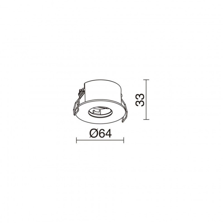 Controlador de base 1 conector empotrable DUBE CASAMBI Negro INDELUZ B19G-X33RMB-02