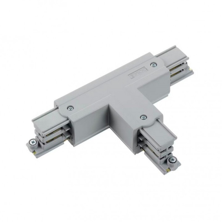 Unión T derecha TRACK Gris INDELUZ B28I-X33X2B-03