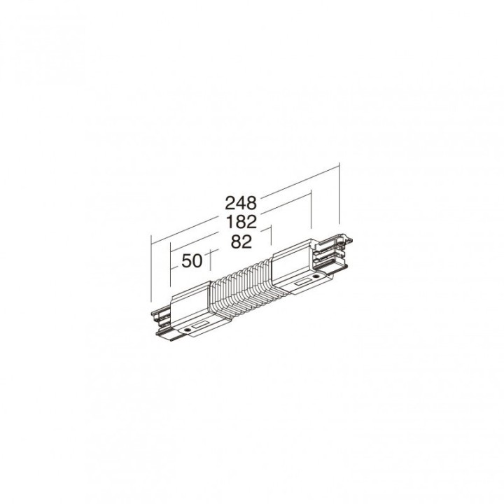 Unión flexible TRACK Blanco INDELUZ B28K-X33X2B-01