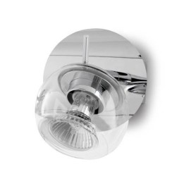 Apliques 1 Foco NOK Cromo/Cristal