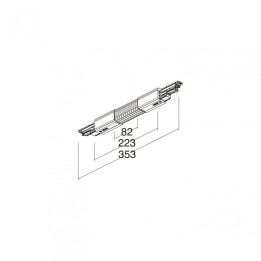 Unión flexible DALI TRACK Blanco INDELUZ B29J-X33X2U-01
