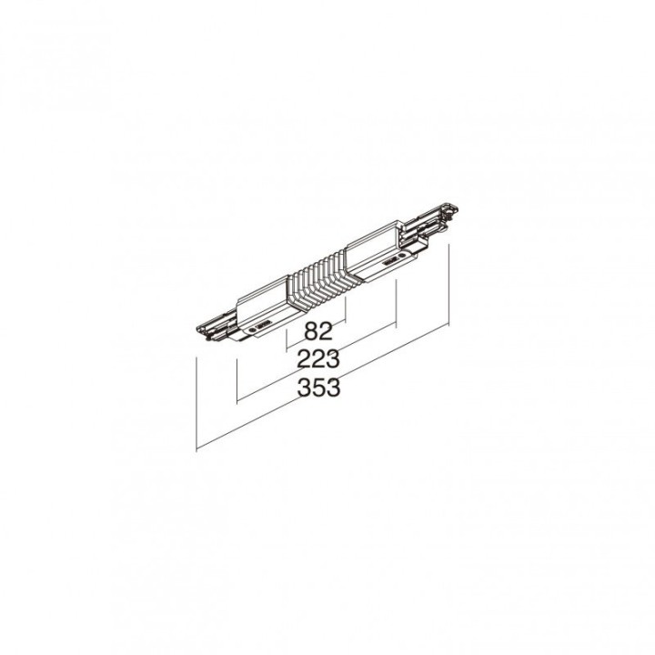 Unión flexible DALI TRACK Blanco INDELUZ B29J-X33X2U-01