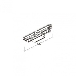 Unión con contacto DALI TRACK Blanco INDELUZ B29K-X33X2U-01