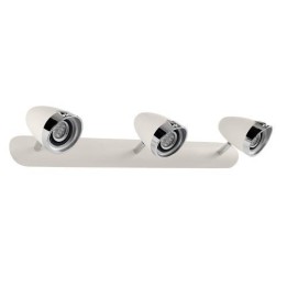 Apliques 3 Focos VESPA LED Cromo/Blanco Antiguo