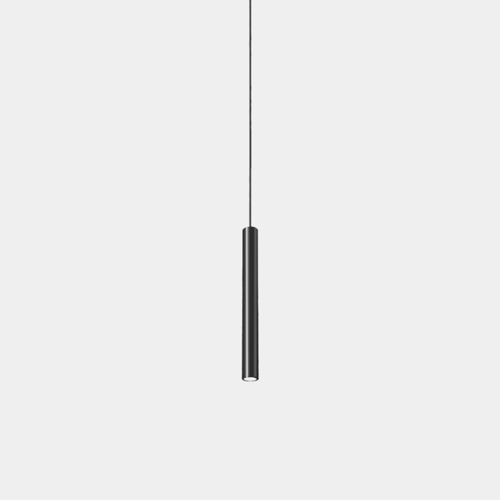 Lámpara Colgante Stylus Recessed 300mm LED 9.7 Blanco cálido - 3000K ON-OFF Negro 412lm Leds C4 