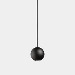 Lámpara Colgante Punto Single Surface LED 6.5 Blanco cálido - 3000K ON-OFF Negro 329lm Leds C4 
