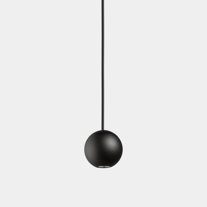 Lámpara Colgante Punto Single Surface LED 6.5 Blanco cálido - 3000K ON-OFF Negro 329lm Leds C4 