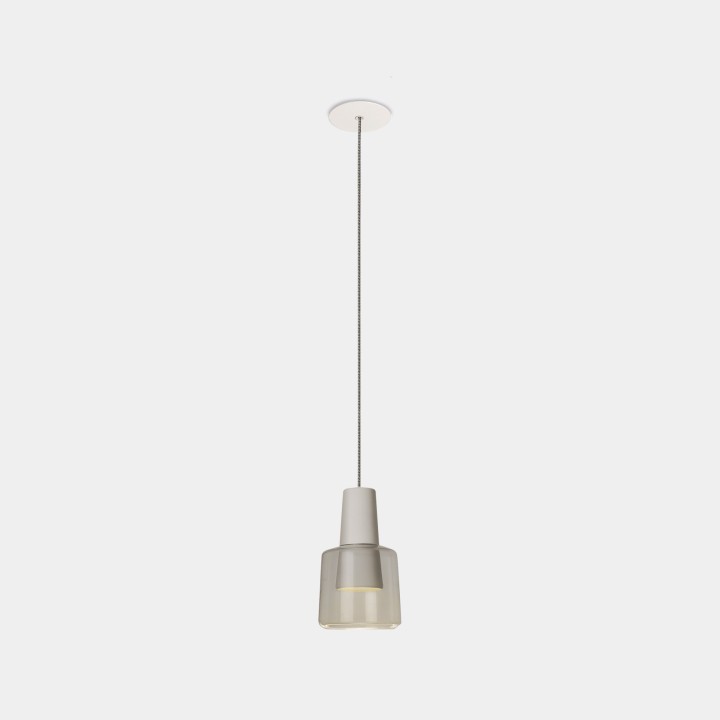 Lámpara Colgante Khoi Recessed LED 22.7 Blanco cálido - 3000K ON-OFF Blanco 907lm Leds C4 