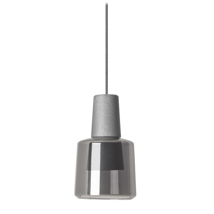 Lámpara Colgante Khoi Recessed LED 22.7 Blanco cálido - 3000K ON-OFF Gris cemento 907lm Leds C4 