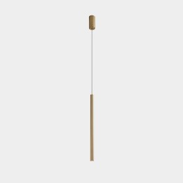 Lámpara Colgante Stylus Surfaced 600mm LED 9.7 Blanco cálido - 3000K ON-OFF Oro mate 412lm Leds C4 