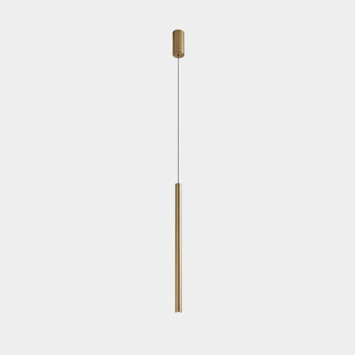 Lámpara Colgante Stylus Surfaced 600mm LED 9.7 Blanco cálido - 3000K ON-OFF Oro mate 412lm Leds C4 