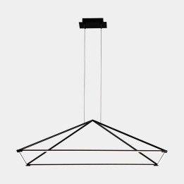 Lámpara Colgante Tubs 1200mm LED 53.5 Blanco cálido - 3000K ON-OFF Negro 2196lm Leds C4 