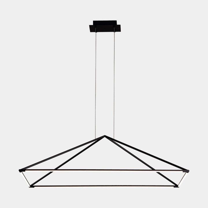 Lámpara Colgante Tubs 1200mm LED 53.5 Blanco cálido - 3000K ON-OFF Negro 2196lm Leds C4 